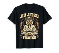 Jiu Jitsu Fighter Tiger Brésilien Arts Martiaux BJJ T-Shirt