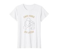 Jiu Jitsu Free Hugs - Étreintes en Toute liberté, BJJ MMA T-Shirt Graphique avec Valeur