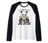 Jiu Jitsu Panda, Tout ce Que Je Veux Faire, C'est Un Ours Mignon Manche Raglan