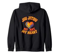 Jiu Jittsu dans Mon cœur Sweat à Capuche
