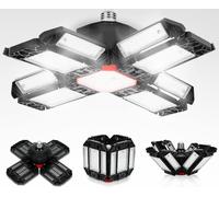 Jiubiaz 200W LED Eclairage d'atelier Lampe d'atelier réglable sur 360° Lampe de garage Projecteur d'atelier Plafonnier d'atelier Hall d'exposition Garages