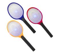 Jiubiaz 3X Tapette à mouches électrique Rouge/ Bleu/ Jaune Exterminateur d'insectes Moustiques Bureau