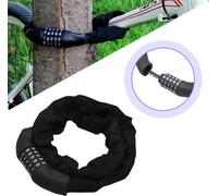 Jiubiaz Antivol pour vélo Antivol blindé Chaînes en acier Moto Antivol à combinaison 120cm