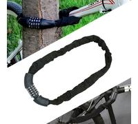 Jiubiaz Antivol pour vélo Antivol blindé Chaînes en acier Moto Antivol à combinaison 90cm