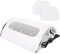 Jiubiaz Aspirateur de poussière d'ongles Aspirateur de table Aspirateur professionnel de poussière d'ongles pour manucure