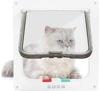 Jiubiaz Chatière Pet Chatière pour chiens 4 voies Flap Chatière pour chiens PetSafe