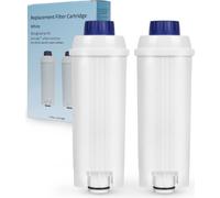 Jiubiaz Filtre à eau pour machine à café Delonghi Filtre à eau compatible avec DLSC002 ECAM ETAM 60 litres d'eau avec charbon actif 2 pièces