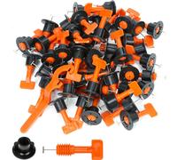 Jiubiaz Kit de mise à niveau des carreaux 220 pièces Système de mise à niveau des carreaux Système de mise à niveau des carreaux Construction de murs Sols Wedge Outil à main avec 8 pièces Clé à molett