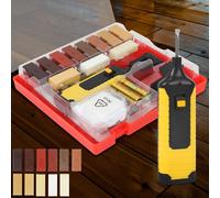 Jiubiaz Kit de réparation du bois pour stratifié et parquet avec 11 barres de cire dure Kit de réparation du carrelage Autre outillage manuel