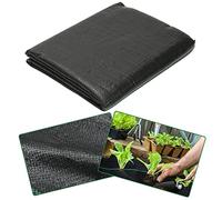 Jiubiaz Lot de 2 Toiles Anti-Mauvaises Herbes - 100 g/m² - 1 m x 10 m = 10 m² - Tissu de Sol perméable à l'eau - Film Anti-Mauvaises Herbes indéchirable et stabilisation UV - pour Jardin