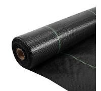 Jiubiaz Lot de 2 toiles anti-mauvaises herbes 100 g/m² - 100 x 5000 cm - Tissu de sol perméable à l'eau - Film anti-mauvaises herbes indéchirable et stabilisation UV - Pour jardin
