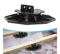 Jiubiaz Lot de 20 plots de compensation de hauteur 18-140 mm - Hauteur au choix - Pieds réglables - Pour lames de terrasse - Bois WPC - Dimensions : 18-30 mm