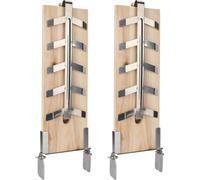 Jiubiaz Planche à saumon à flamber Acier inoxydable Set de 2 planches à griller Planche à fumer