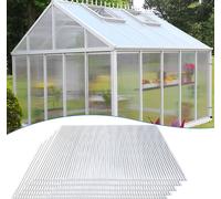 Jiubiaz Plaques alvéolaires en polycarbonate double paroi Plaques alvéolaires de 4mm Plaques alvéolaires de serre 14x