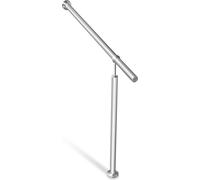 Jiubiaz Rampe d'escalier Rampe d'entrée en acier inoxydable Main courante pour escalier Main courante murale Rampe d'escalier extérieur intérieur 150cm