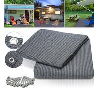 Jiubiaz Tapis d'auvent Equipement de camping Tapis de camping étanche Tapis de tente Outdoor Tapis de pique-nique Tapis de sol pour caravane 250x300CM