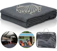 Jiubiaz Tapis d'auvent Equipement de camping Tapis de camping étanche Tapis de tente Outdoor Tapis de pique-nique Tapis de sol pour caravane 250x250CM