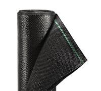 Jiubiaz Toile anti-mauvaises herbes 100 g/m², 200 x 2500 cm, tissu de sol, perméable à l'eau, film anti-mauvaises herbes, indéchirable et stabilisation UV, pour jardin