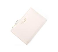 JIUFENG Femmes Portefeuille à glissière RFID bloquant Les Pochettes à Monnaie Multi-usages Porte-Carte de crédit Sacs à Main Courts (Beige)