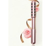 JIUJ Rouleau radiance - Pierre de germanium réconfortante pour le visage, les yeux, le corps - Outil de beauté pour raffermir la peau, dégonflement, anti-âge de la tension,avec Sac en flanelle - Rose