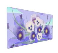 JIUJIUJIU Tapis de Souris Gaming Purple Skull Flower (1200x600mm) | Bords Cousus et Surface Facile à Nettoyer pour Une Utilisation à la Maison et au Bureau