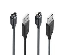JIUJOJA Lot de 2 câbles de charge de 1,2 m pour montre intelligente Garmin Fenix 5/6/7, Fenix 7 7S 7X Pro Sapphire, Forerunner 935 945 45 45S 245, Approach S10 S40 S60 X10, venu, Vivoactive 3 4 4S,