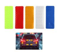 Jiujuda9 100 Autocollants Réfléchissants Haute Visibilité - Bande Rétroréfléchissante 100% Étanche pour Sécurité Routière - Adhésif Anti-Décollement pour Vélos, Motos, Casques et Vêtements