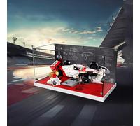 JIULIN Boîte d'affichage en acrylique compatible avec le modèle de voiture de course Lego 10330 - Vitrine de protection anti-poussière - Modèle cadeau - Vitrine transparente (boîte d'affichage
