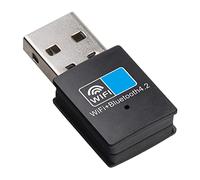 Jiulixiang Adaptateur USB WiFi Bluetooth, Carte RéSeau Bluetooth 4.2 150 Mbps WiFi Dongle, éMetteur RéCepteur WiFi Bluetooth