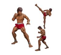 Jiumaocleu Anime Baki Action Figurine 17cm Hanma Baki Figurine Statue Modèle, Articulation Mobile, Manga Fabriqué à la Main Collection Bureau Décoration Noël Anniversaire Cadeau