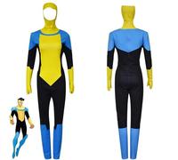 Jiumaocleu Anime Invincible Cosplay Costume, Mark Grayson Cosplay Combinaison Omni-Man Costume Body Atom Eve Tenues Anime Jeu de rôle Ensemble complet Vêtements