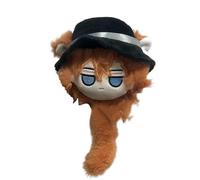 Jiumaocleu Anime Nakahara Chuuya Peluche BSD Dazai Osamu en peluche douce Ranpo Edogawa/Nakajima Atsushi Poupées 10 cm 3D Figurines en peluche Cadeaux pour les fans