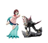 Jiumaocleu Ayase Momo Lot de 2 figurines Okarun - Modèle de combat - Manga Takakura Ken - Décoration de bureau - Cadeaux pour les fans - 15 cm + 13 cm
