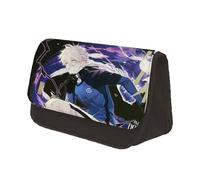 Jiumaocleu Blue Lock Trousse à crayons Isagi Yoichi de grande capacité avec double fermeture éclair pour adolescents, garçons et filles, Type 15, 22x7.5x13cm, Trousse à crayons