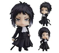 Jiumaocleu Bungo Stray Dogs Figurine Statue Akutagawa Ryunosuke Figurine d'action Q Ver Anime BSD Figurine de collection mignonne faite à la main Décoration de bureau pour les fans