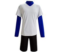 Jiumaocleu Costume de cosplay Killua Zoldyck avec t-shirt blanc pour homme adulte