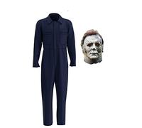 Jiumaocleu Costume de cosplay Michael Myers - Costume d'Halloween Kills Michael Myers - Ensemble de masque unisexe pour Halloween - Tenue d'horreur pour adulte