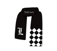 Jiumaocleu Écharpe Death Note Anime Merch douce et chaude en peluche double face imprimée pour femme, enfant, cadeau d'anniversaire, de Noël, Type a,