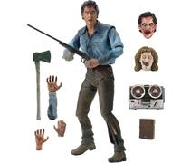 Jiumaocleu Figurine Ash Williams - Figurine d'action Ash Williams - Figurine de Noël - 18 cm - Modèle en PVC - Jointures mobiles avec accessoires - Collection d'anniversaire - Décoration d'Halloween