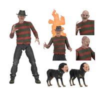 Jiumaocleu Figurine d'action Freddy Krueger, article de collection Freddy Krueger Figurine en PVC articulations mobiles avec accessoires, cadeau d'anniversaire, figurine de Noël 18 cm