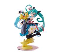 Jiumaocleu Figurine d'anime Miku Statue Anime Filles Modèle PVC Miku Figurine Bureau Décorations Cadeaux 20 cm