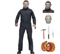 Jiumaocleu Figurine de Michael Myers - Figurine de Noël Michael Myers - Modèle en PVC - Joints mobiles avec accessoires - Cadeau d'anniversaire - Article de collection pour adulte - 18 cm