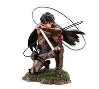 Jiumaocleu Figurine géante d'attaque Staute, Bloody Levi Capitaine - Figurine d'anime à Collectionner - Décoration de Bureau - Cadeaux pour Fans