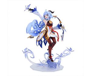 Jiumaocleu Ganyu Statue Figurine - Modèle de figurine Anime Ganyu Sculpture Grande Taille Fait Main Objet de Collection Ornement de Bureau Jouet Personnage d'Animation
