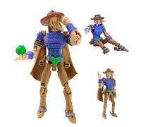 Jiumaocleu Gyro Zeppeli Figurine d'action mobile - Figurines 3D imprimées multi-articulées Gyro Zeppeli Super Action Statue Accessoires interchangeables Figurine de collection 15 cm