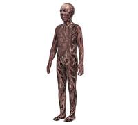 Jiumaocleu Halloween Zombie Skeleton Costume pour enfants et adultes, Skeleton Jumpsuit Bodysuits Scary Zombie Uniform Outfit Suit for Carnival Party