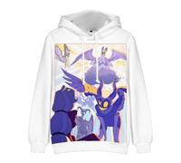 Jiumaocleu Hazbin Sweat à capuche pour hôtel Anime Alastor Cosplay Costume à manches longues Pull à capuche avec cordon de serrage et poche avant Tops XXS-4XL, Type 5, M