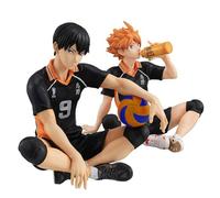 Jiumaocleu Hinata Shoyo et Tobio Kageyama - Figurine de l'anime Haikyuu - Décoration de gâteau - Fait à la main - Décoration de bureau pour les fans