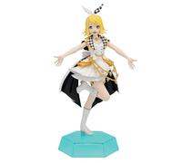 Jiumaocleu Kagamine Rin Figurine d'anime Kagamine Rin 14,5 cm Modèle Anime Girls Miku Figurine d'action Collections Décoration de bureau Cadeau pour les fans