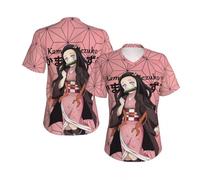 Jiumaocleu Kimetsu no Yaiba T-shirt Kamado Nezuko Cosplay T-shirt d'été respirant cool à manches courtes pour unisexe, Kamado Nezuko, XS